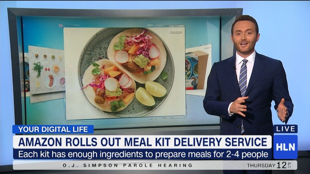 Amazon rolls out meal kit delivery service