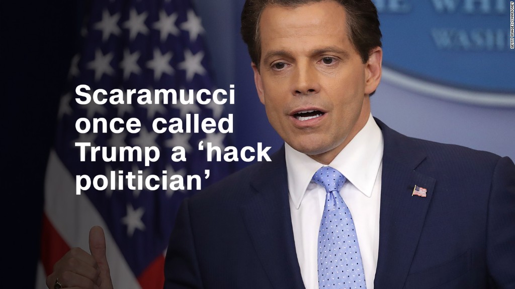 Scaramucci once called Trump a 'hack politician'