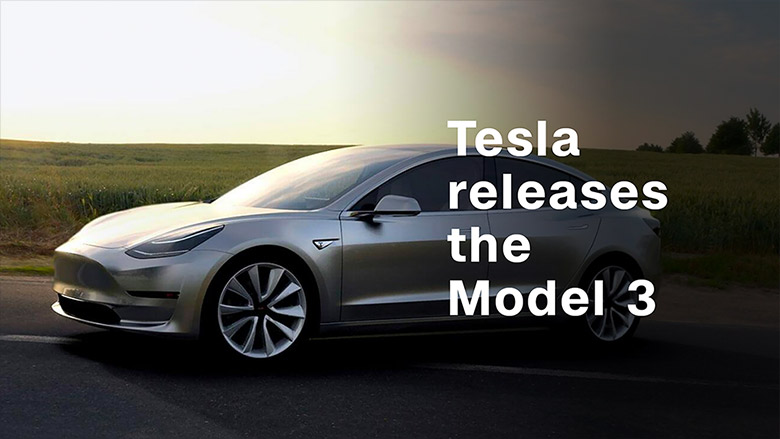 Tesla releases Model 3 - Video - Technology