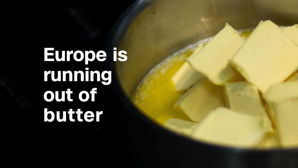 Europe is running out of butter