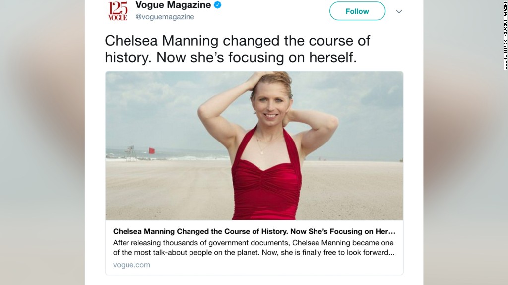 Chelsea Manning is making her Vogue debut 