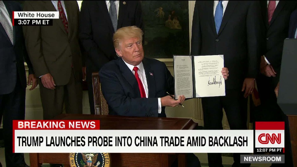 Trump probes China's trade practices