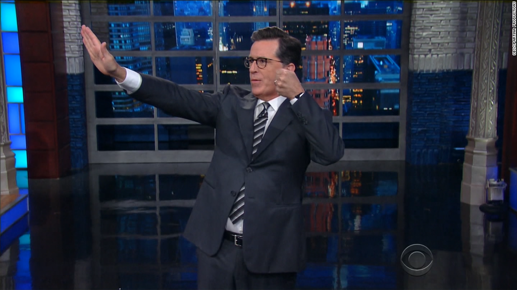 Colbert slams Trump's press conference