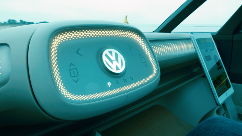 VW buzz concept car interior