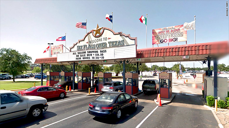 Six Flags Brings Down Confederate Flags 3530