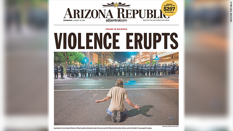 arizona republic front page