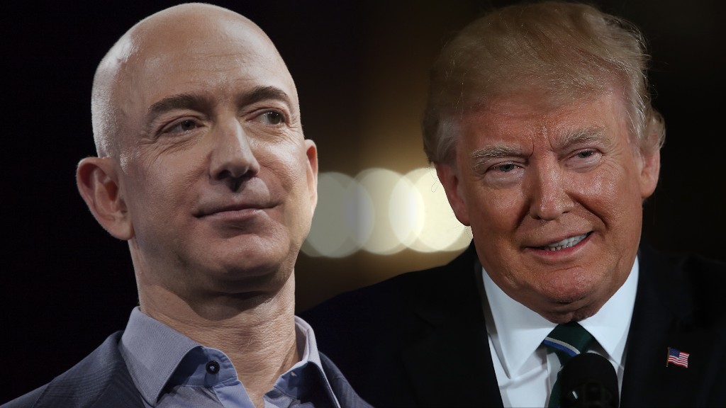 President Trump vs Amazon CEO Jeff Bezos