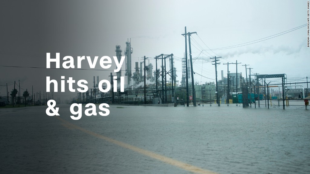 Harvey hits US oil and gas