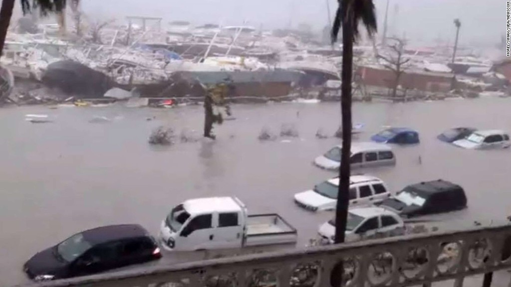 Wrath of Hurricane Irma on the Caribbean