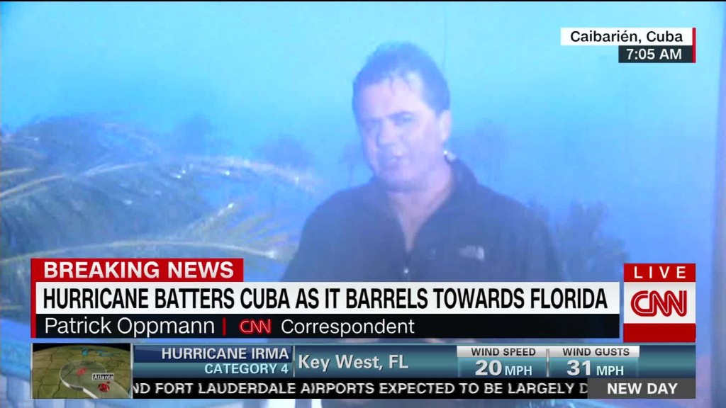 Hurricane slams Cuba, heads toward Florida