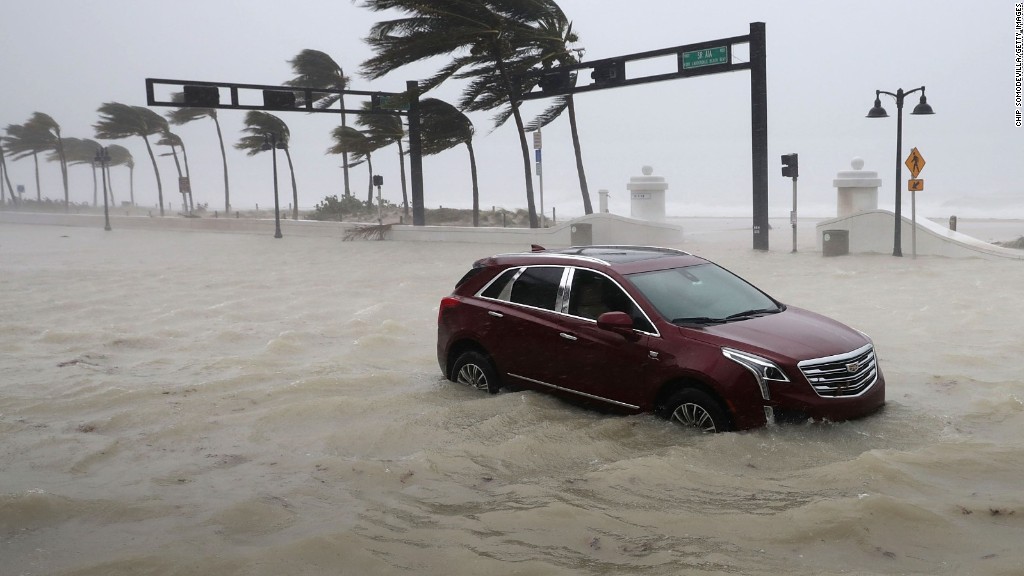 Irma heads northwest, flooding continues