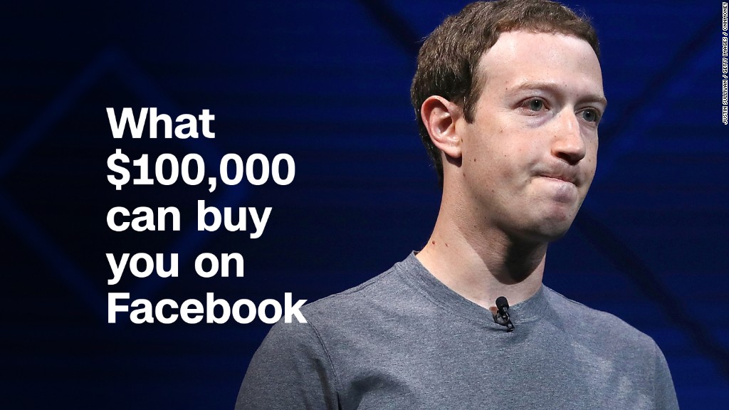 What $100,000 can buy you on Facebook