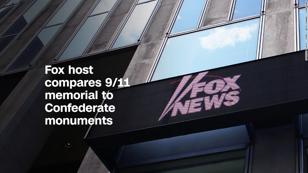 Fox host compares 9/11 memorial to Confederate monuments