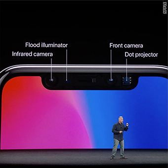 apple event iphone x face recognition