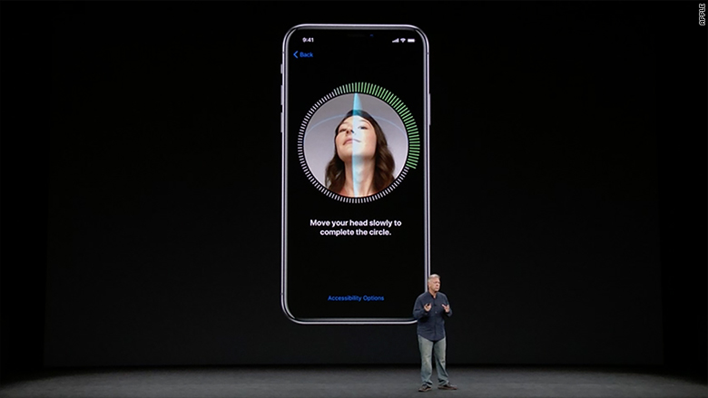 apple event iphone x facial recognition 2