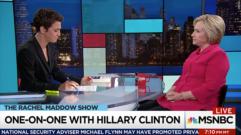 hillary clinton maddow