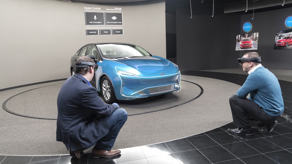 Ford designers test ideas with HoloLens 'mixed reality'