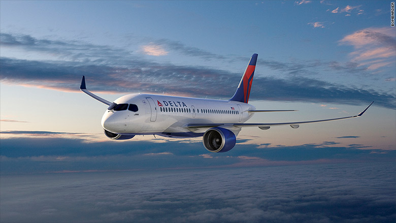 delta air lines bombardier c series cs100