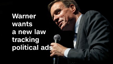 Warner wants a new law tracking political ads