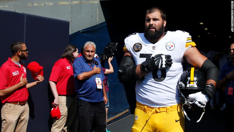 nfl national anthem protest villanueva