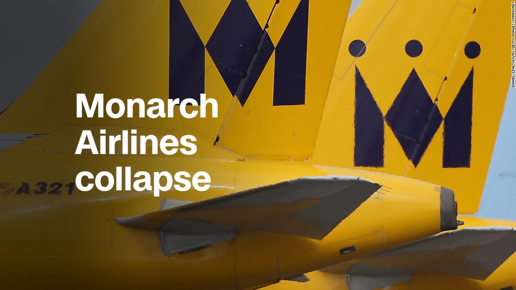 Monarch collapses, leaving passengers stranded and angry