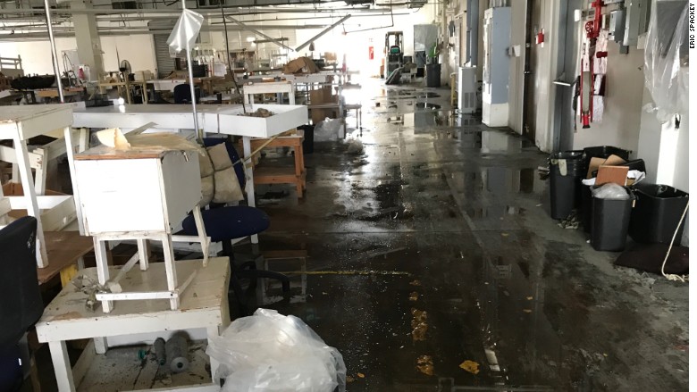 Bluewater Defense hurricane damage