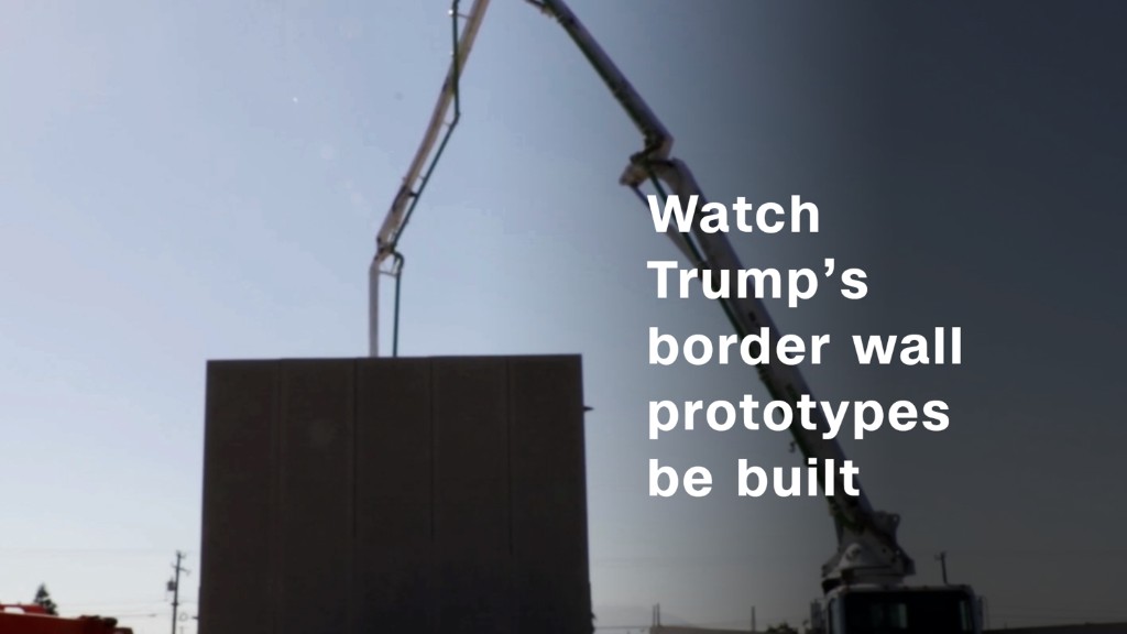 Watch Trump's border wall prototypes being built