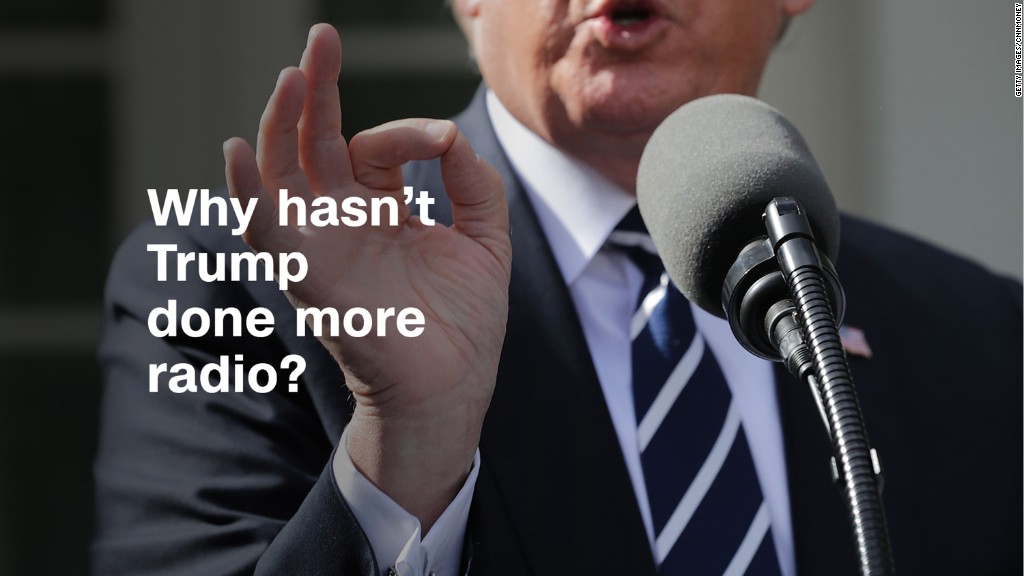 Why hasn't Trump done more radio?