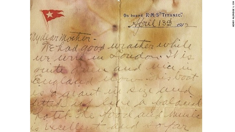 Titanic letter 