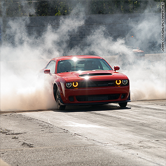 Launching The Dodge Demon On A Drag Strip