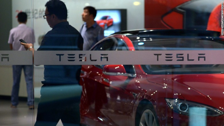 tesla beijing showroom china 