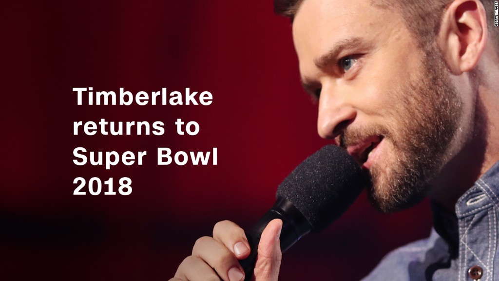 Timberlake returns to Super Bowl 2018