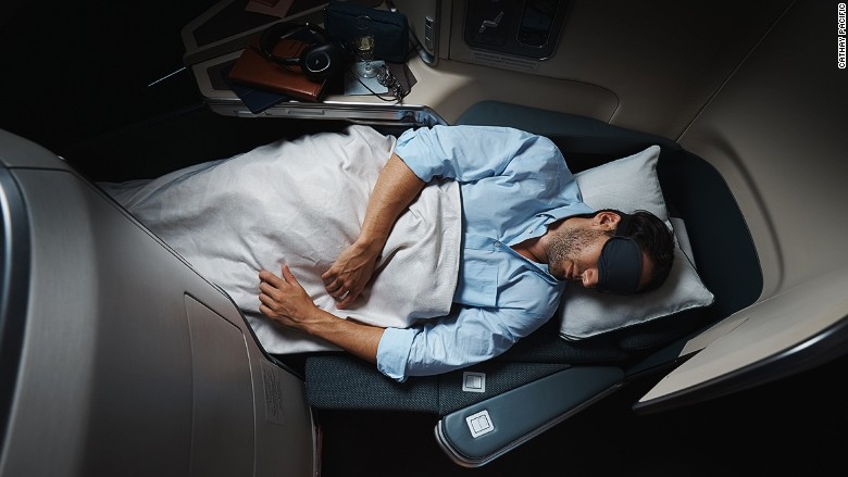 Best airline beds Cathay Pacific Business