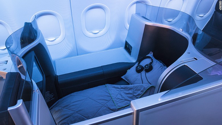 Best airline beds JetBlue Mint bed