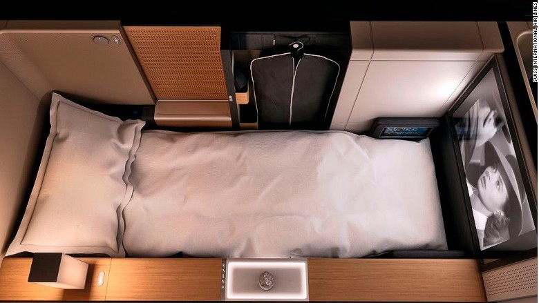 Best airline beds Swiss First class