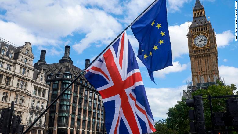 uk eu brexit flag big ben