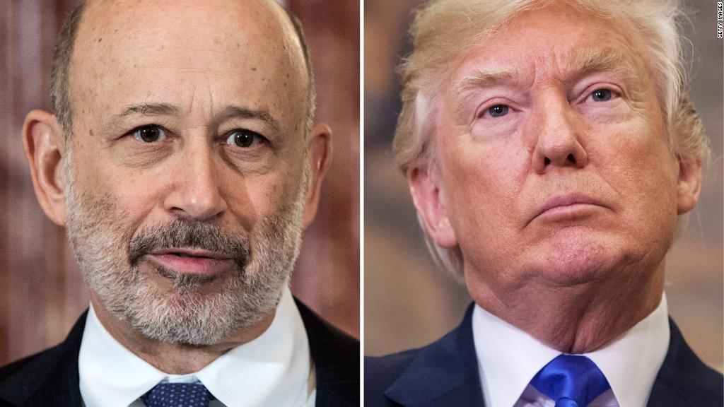 Clinton supporter Lloyd Blankfein gives Trump some credit for the economy