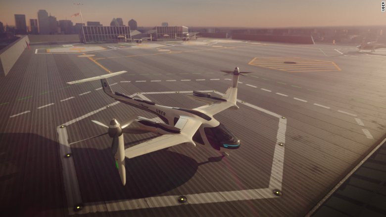 UberAIR nasa uber flying taxis tech