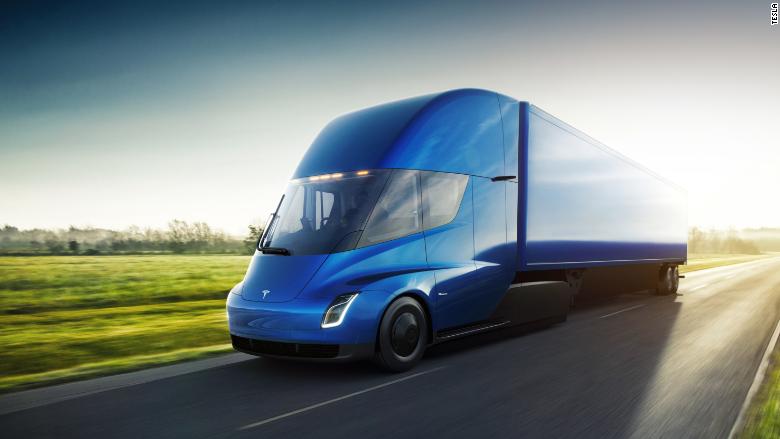 tesla semi blue