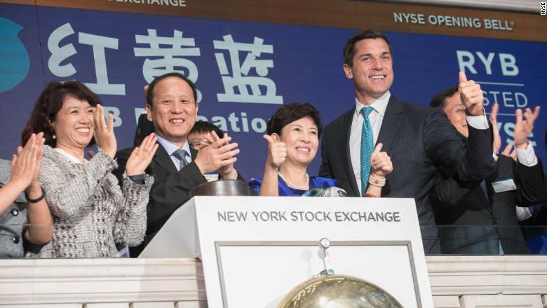 RYB Education rings opening bell at NYSE