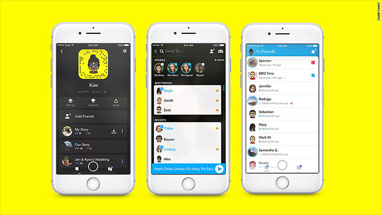 snapchat redesign