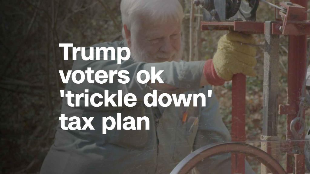 Trump voters ok 'trickle down' tax plan