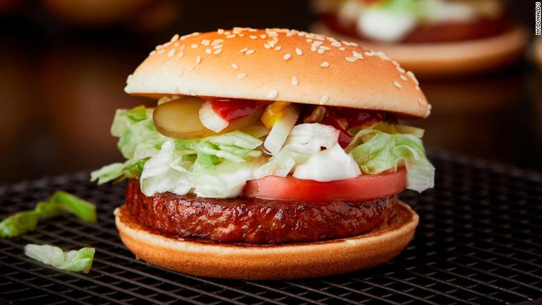 mcdonalds mcvegan vegan burger fast food