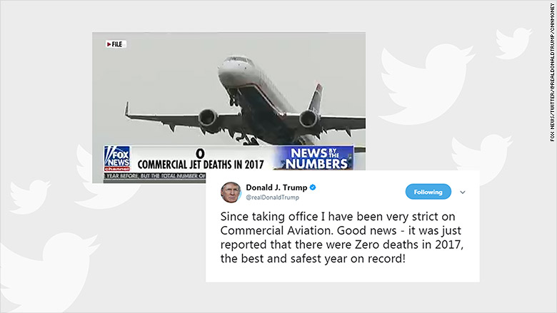 trump tweet aviation