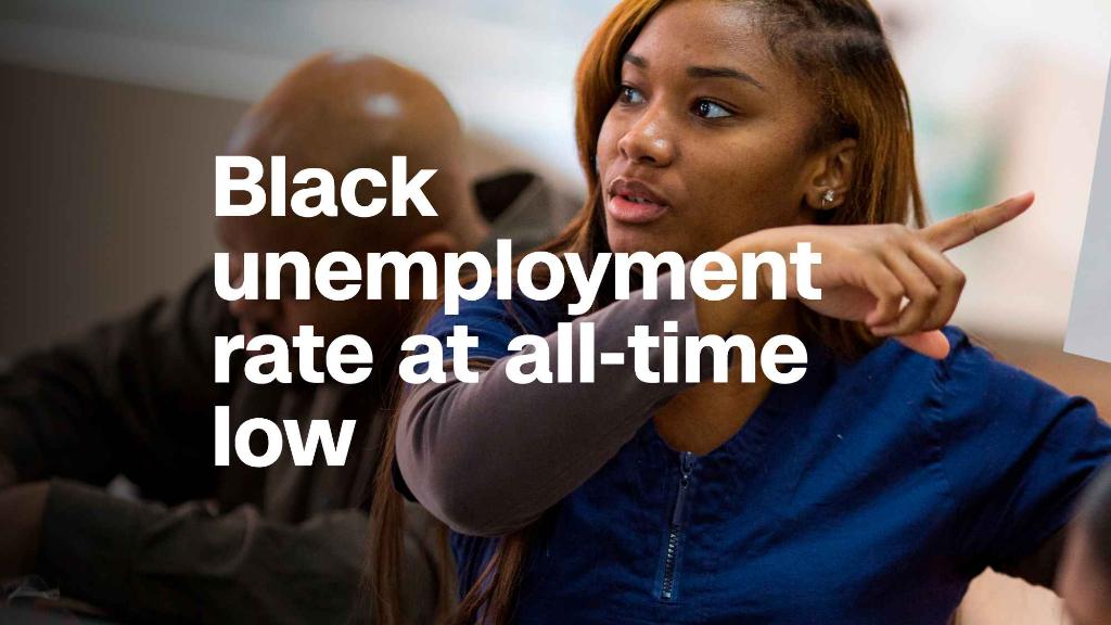 Black unemployment rate is lowest on record at 6.8%