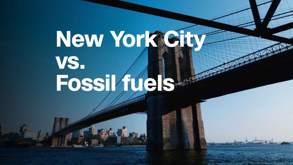 New York City wants oil companies to pay for climate change