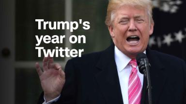 How Twitter defined the first year of Trump's presidency