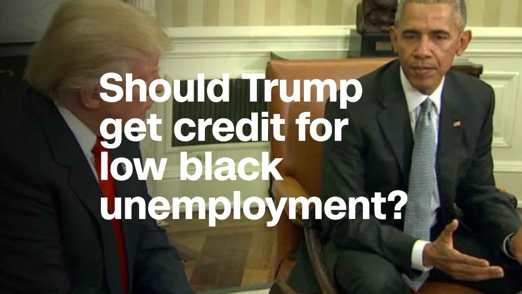 Black unemployment at record low. Should Trump get credit?