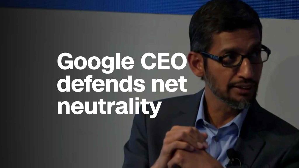 CEO Google: Netneutraliteit 'een principe waar we allemaal voor moeten vechten'