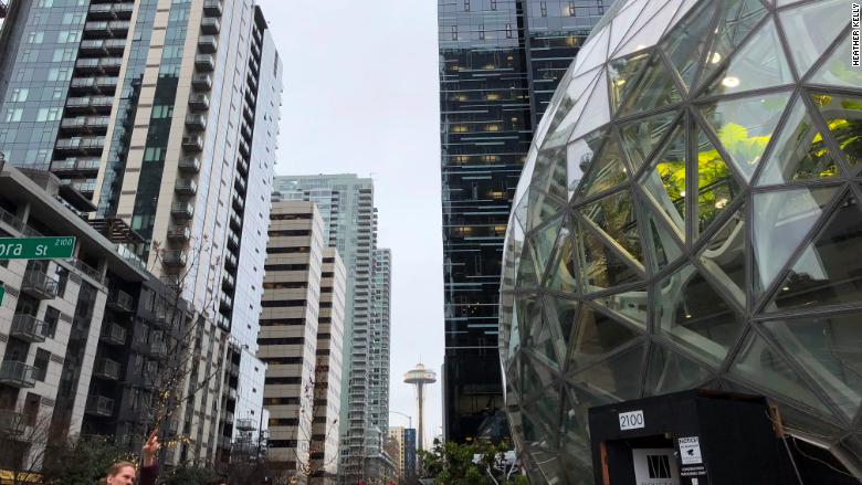 Amazon Spheres Space Needle